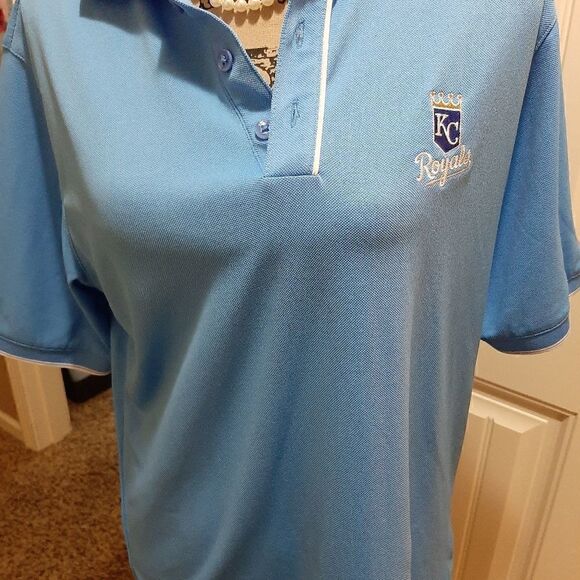 Men's Antigua MLB Polo Shirt. SZ S. KC Kansas City Royals - Picture 4 of 8
